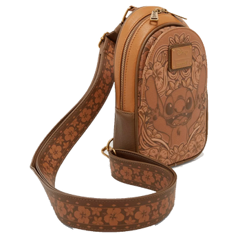 Disney Lilo & Stitch Tonal Stitch Carving Crossbody Sling Bag, Image 2